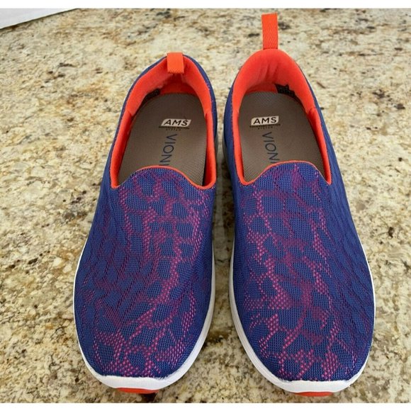 Vionic 331 Hydra Mesh Slip-Ons Purple & Orange, Women's 9W - Picture 3 of 7